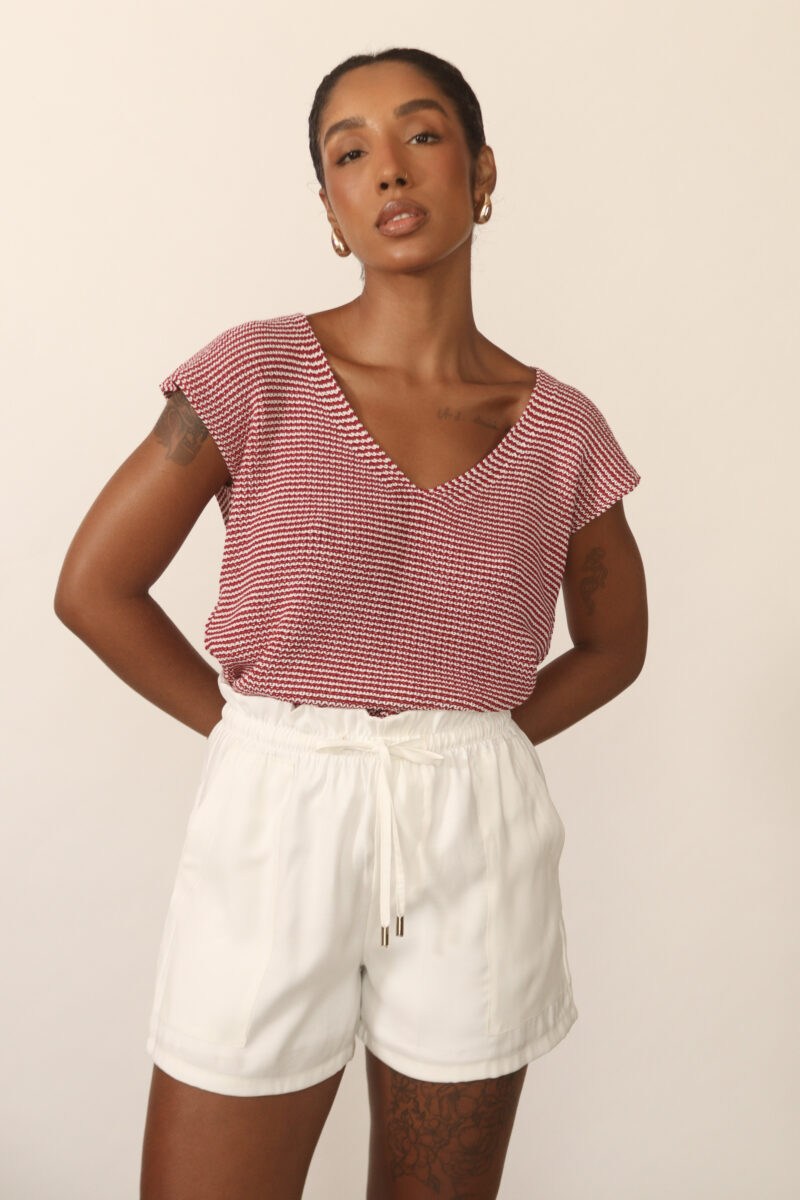 Blusa Caiçara Vermelha